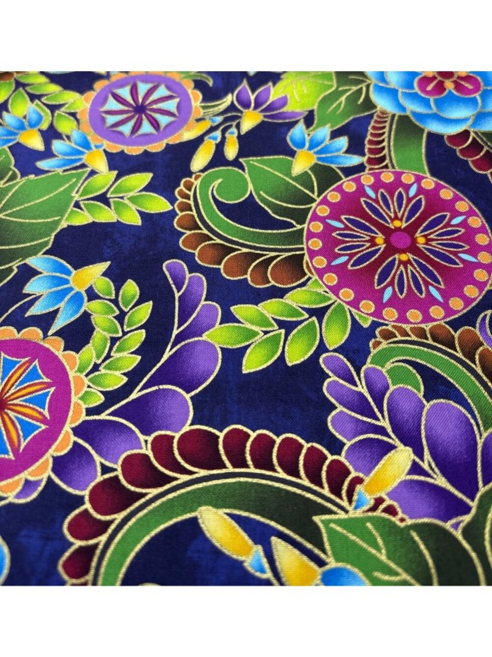 Legacy Studio 26 x 44" Polynesia Medallion Floral Cotton Fabric Quilting